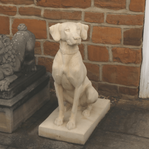 nordøst accent Kort levetid Statue hund, venstrevendt - Havens Kunst